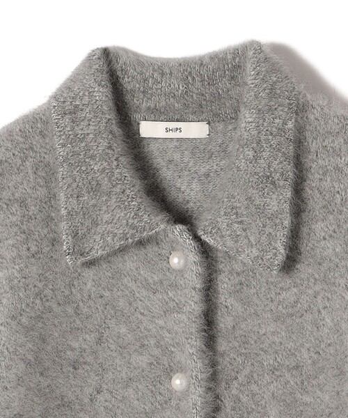 SHIPS（シップス） カーディガン 杢 フォックス カシミヤ ポロ ニット