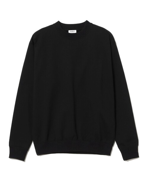 【美品】イタリア製 BEAMSf コットンニット ビームスエフ　ブラック　長袖 BEAMS F（ビームスF） トレーナー スウェット BEAMS F PREMIUM SWEAT