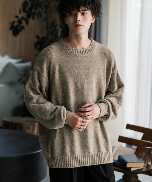 セーター ニット Wool blend gradation knit / ウールブレンド