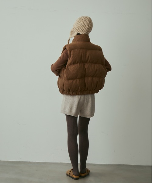 full/fill. ダウンベスト ベスト rib pudding best / リブパディング