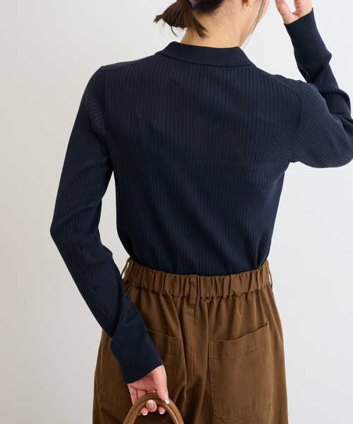 ジャーナルスタンダード レリューム（JOURNAL STANDARD relume）/リブニットポロシャツ JOURNAL STANDARD relume（ジャーナルスタンダード レリューム