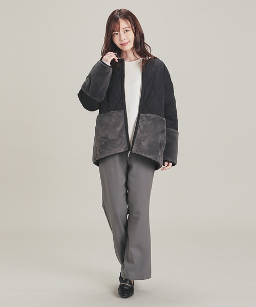 GLACIER lusso（グラシアルッソ） ブルゾン アウター ファー切替