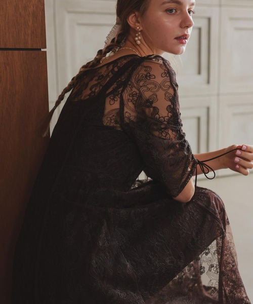 「Dorry Doll」 半袖ワンピース LARGE ピンク レディース_画像3