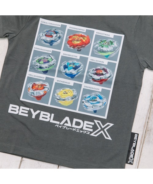 tシャツ BEYBLADE X 半袖Tシャツ ボックスアート ベイブレード