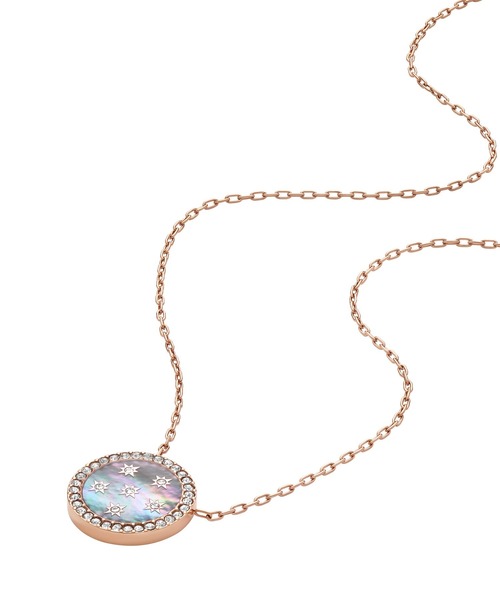 ネックレス フォッシル アクセサリー レディース ネックレス ローズゴールド JF04936791 レディースの画像