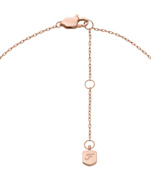 ネックレス フォッシル アクセサリー レディース ネックレス ローズゴールド JF04936791 レディースの画像