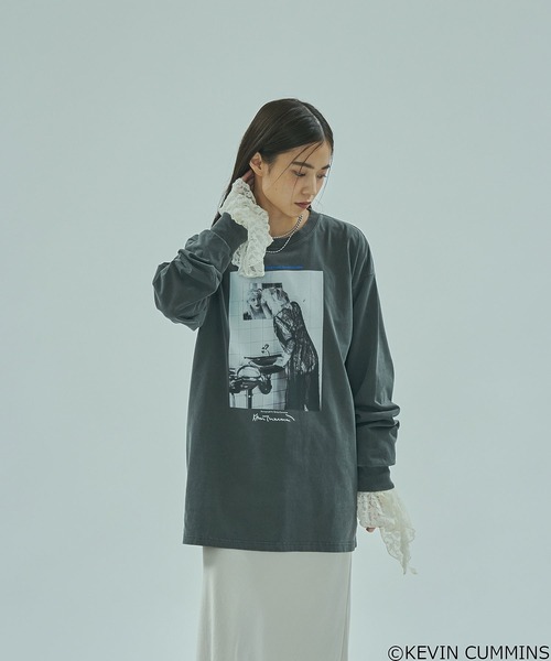 ローズバッド（ROSE BUD）/CREOLME/KEVIN CUMMINS PHOTO L/S TEE ROSE BUD（ローズバッド） tシャツ (CREOLME)KEVIN CUMMINS PHOTO L/S