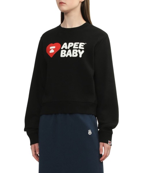 エイピー APEE BABY PRINT SWEAT SHIRT トレーナー S A BATHING APE（アベイシングエイプ） トレーナー スウェット APEE