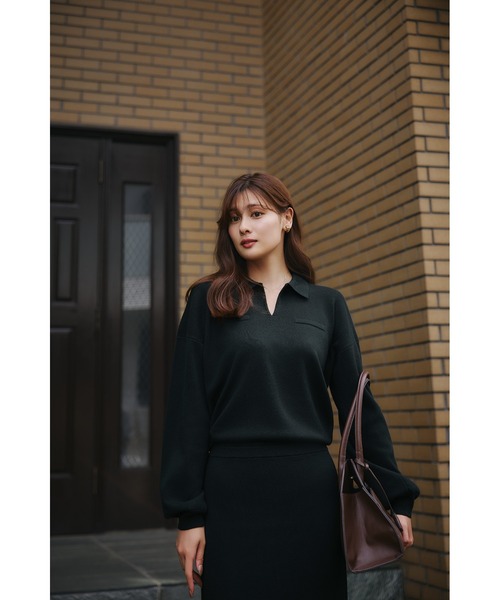 ワンピース Bicolor Knit Dress Set herlipto herlipto Bicolor Knit