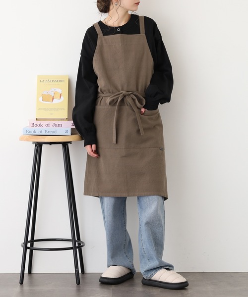 l'atelier Nuuit（アトリエ ヌイ） エプロン ウォッシュドコットン