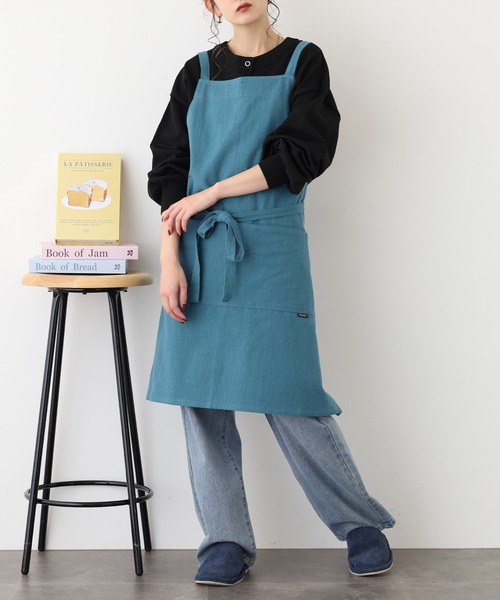 l'atelier Nuuit（アトリエ ヌイ） エプロン ウォッシュドコットン