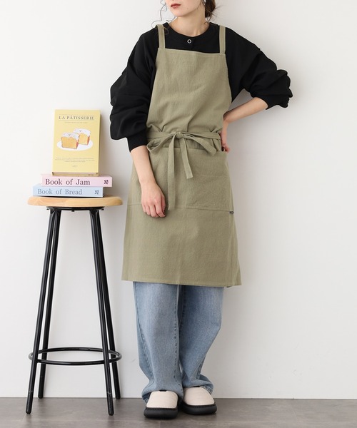 エプロン ウォッシュドコットン クロスエプロン : ZOZOTOWN Yahoo!店