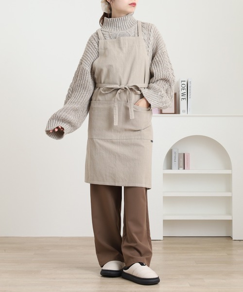 l'atelier Nuuit（アトリエ ヌイ） エプロン ウォッシュドコットン