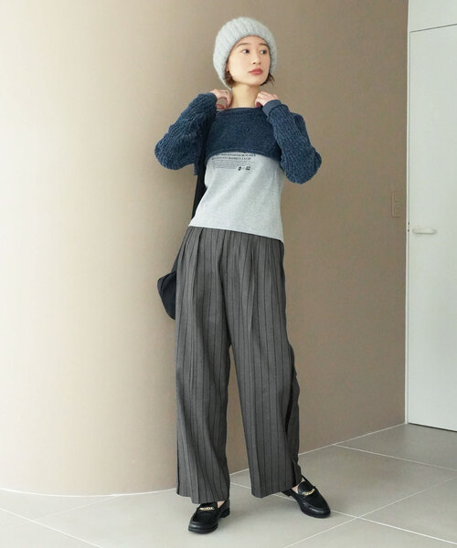 「SLOBE citron.」 パンツ 36 グレー レディース_画像3