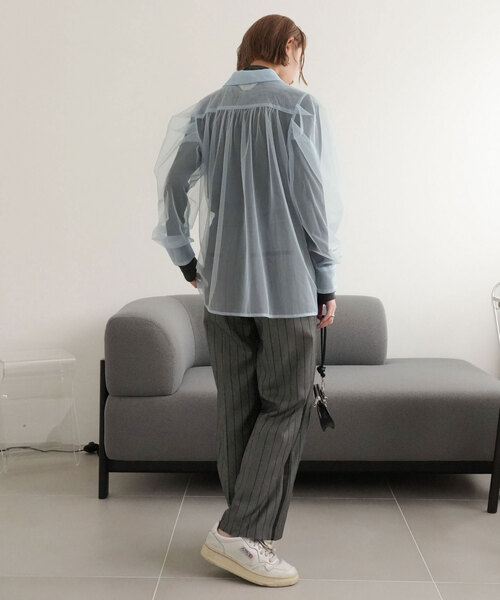 「SLOBE citron.」 パンツ 36 グレー レディース_画像4