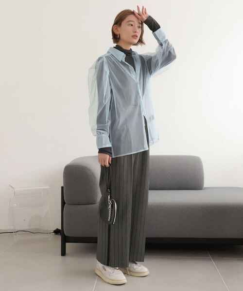 「SLOBE citron.」 パンツ 36 グレー レディース_画像6