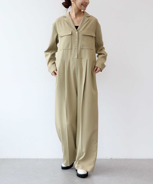 Jines（ジネス） オールインワン オープンカラーオールインワン