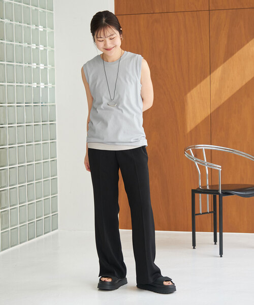 SLOBE IENA（スローブイエナ） ノースリーブトップス「HANESコラボ