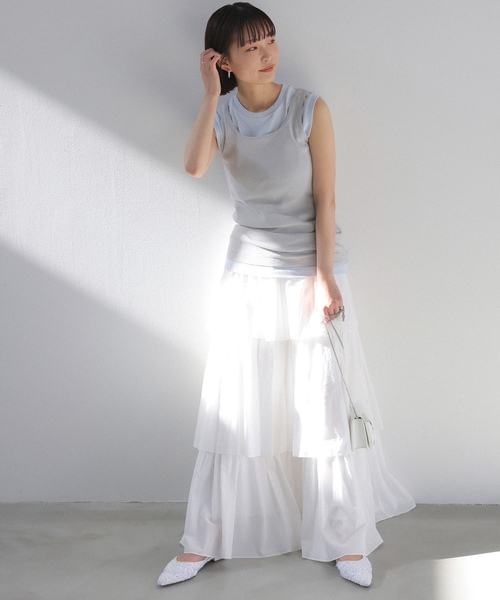 SLOBE IENA（スローブイエナ） ノースリーブトップス「HANESコラボ