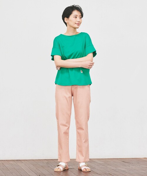 「EVEX by KRIZIA」 半袖Tシャツ 40 イエロー レディース_画像6