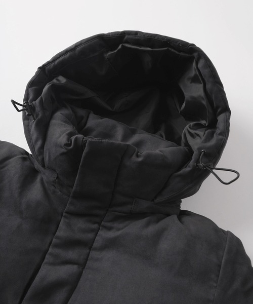 ダウンジャケット ダウン 「71」2WAY ポリスウェード フードジャケット