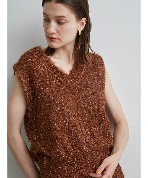 「styling/」 ノースリーブニット ONE SIZE グリーン レディース_画像2