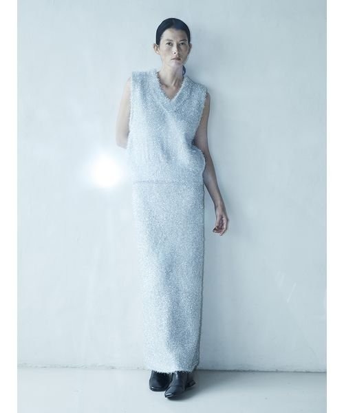 「styling/」 ノースリーブニット ONE SIZE グリーン レディース_画像4