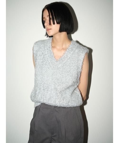 「styling/」 ノースリーブニット ONE SIZE グリーン レディース_画像6