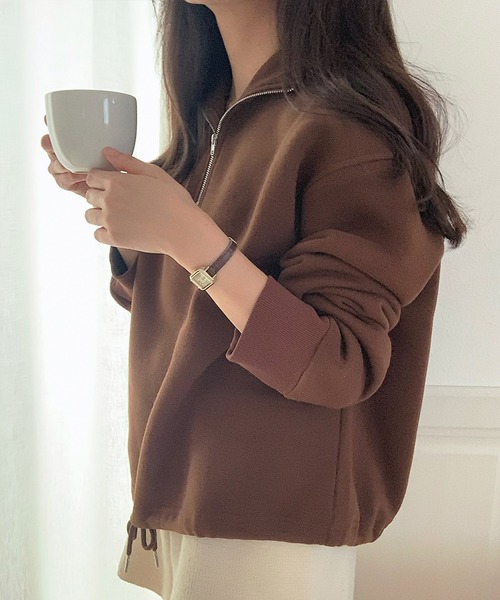 「LAUIR」 スウェットカットソー SMALL ライトグレー レディース_画像4