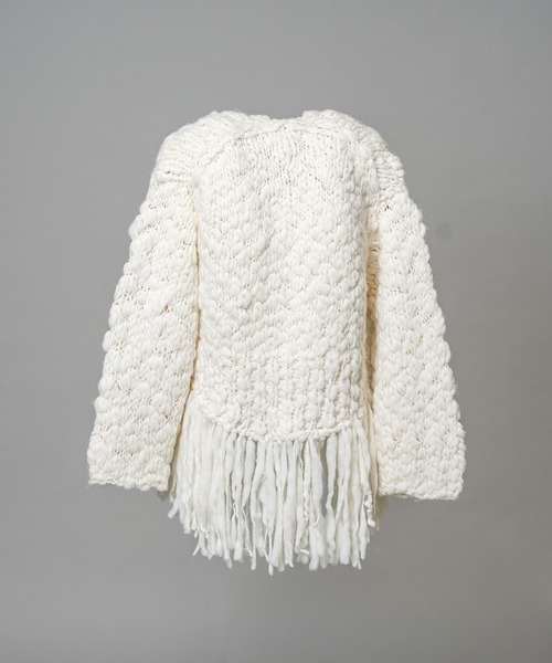 ジャケット・アウター fringe volume cardigan MAISON SPECIAL（メゾンスペシャル） カーディガン 「UNISEX」Volume