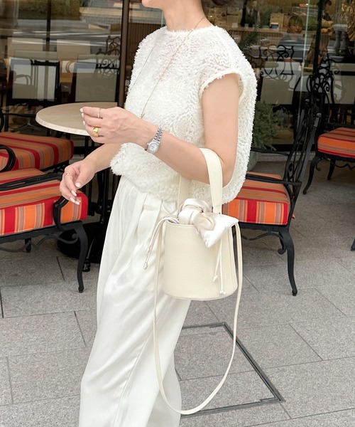 ショルダーバッグ バッグ 「 maiさんコラボ 」 本革 2WAY バケツ型