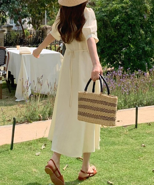 「DAY CLOSET」 半袖ワンピース FREE クリーム レディース_画像3