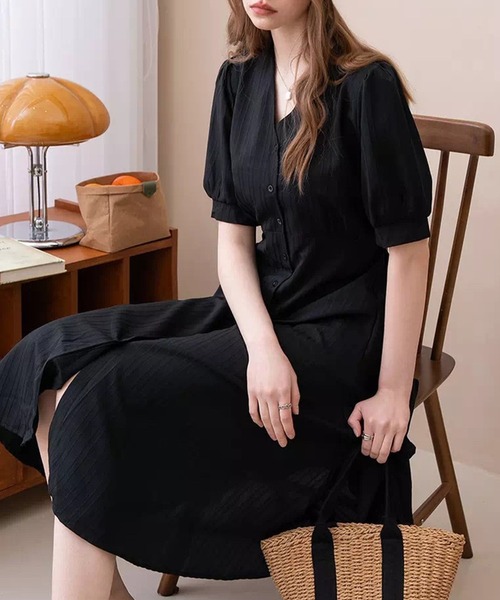 「DAY CLOSET」 半袖ワンピース FREE クリーム レディース_画像7