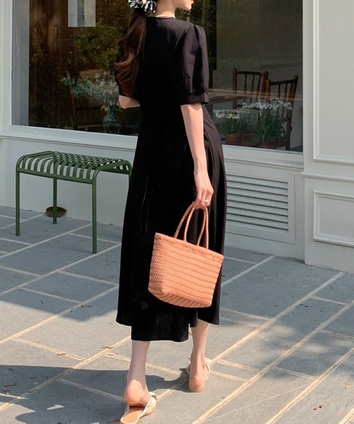 「DAY CLOSET」 半袖ワンピース FREE クリーム レディース_画像9