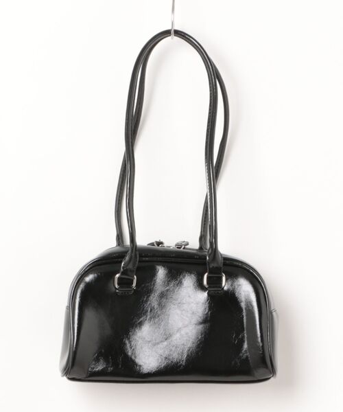 ボストンバッグ レザーライクミニボストン ショルダーバッグ