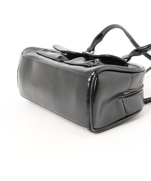 ボストンバッグ レザーライクミニボストン ショルダーバッグ