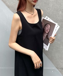 「Futier land」 ノースリーブワンピース MEDIUM ブルー レディースの画像2