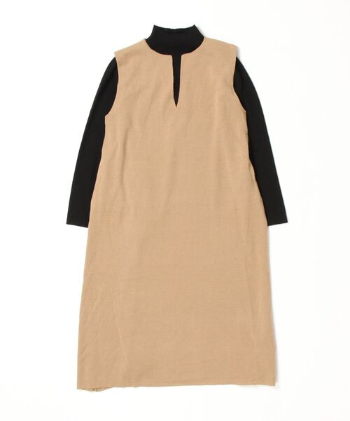 「quaranciel」 ノースリーブワンピース ONE SIZE ベージュ レディース_画像2