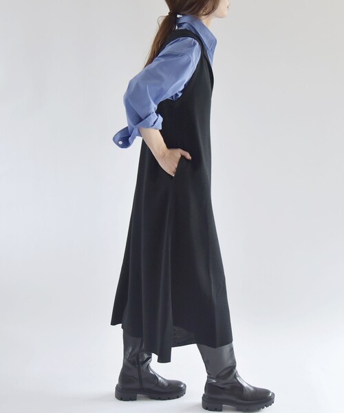 「quaranciel」 ノースリーブワンピース ONE SIZE ベージュ レディース_画像4