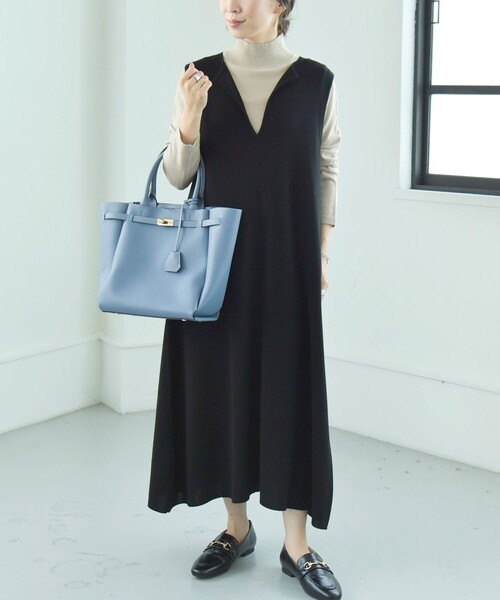 「quaranciel」 ノースリーブワンピース ONE SIZE ベージュ レディース_画像6