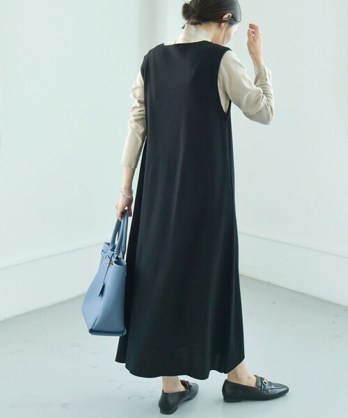 「quaranciel」 ノースリーブワンピース ONE SIZE ベージュ レディース_画像7