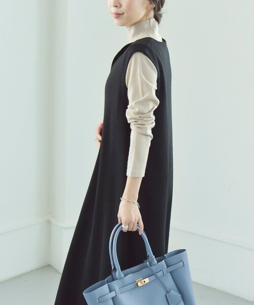 「quaranciel」 ノースリーブワンピース ONE SIZE ベージュ レディース_画像9