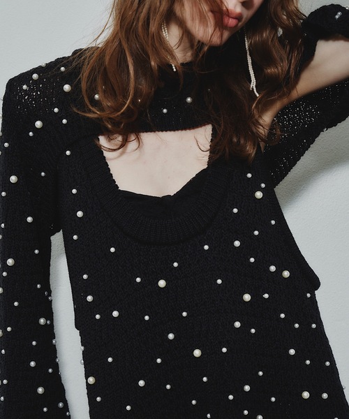 「J1U by LA BELLE ETUDE」 長袖ニット FREE ホワイト レディース_画像8