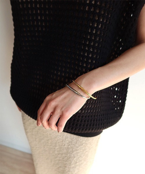 「CREDONA」 ニットベスト FREE ブラック レディース_画像7