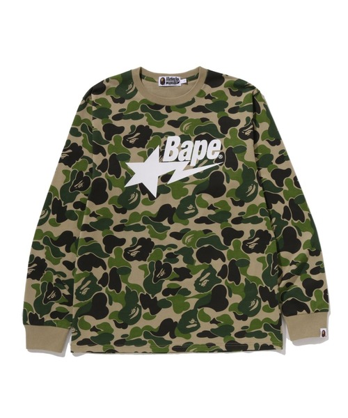 A BATHING APE（アベイシングエイプ） tシャツ ABC CAMO BAPE STA LS