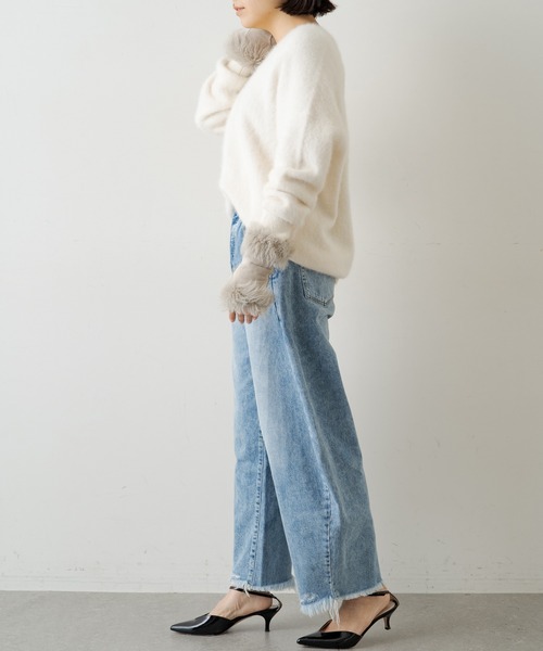 「Whim Gazette」 デニムパンツ 36 ブルー レディース_画像7