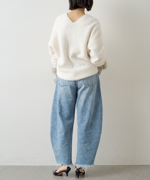 「Whim Gazette」 デニムパンツ 36 ブルー レディース_画像9