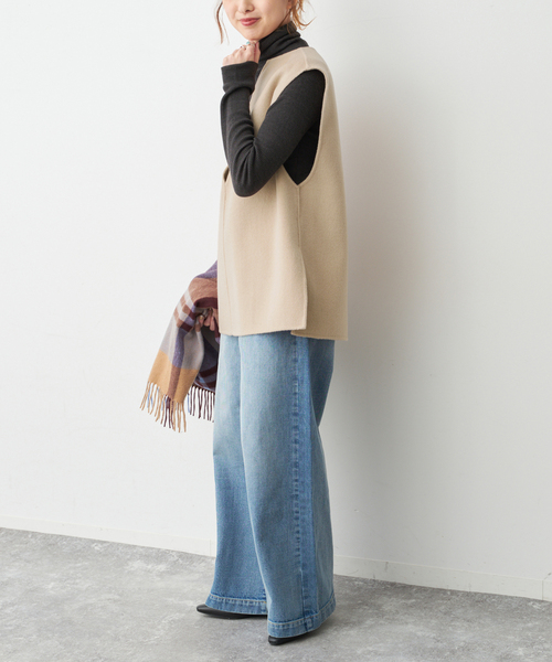 【bb.chan】新品タグ付きSpick and Spanタートルニット Spick & Span｜《手洗い可 / 追加》18Gタートルネックプルオーバー