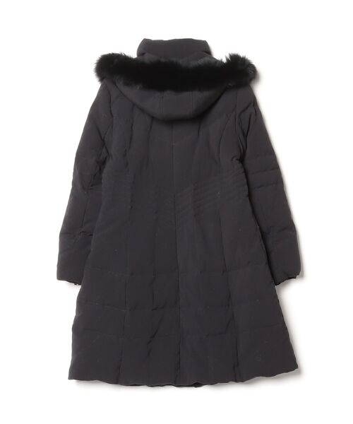 【未使用】定価24200円 ルイルエブティック カシミヤ ファー コート ウール RUIRUE BOUTIQUE（ルイルエブティック） ファーコート L ブラック