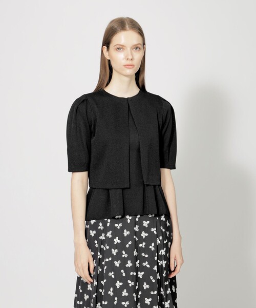 美品♡ エポカ EPOCA カーディガン ボレロ ブラック 長袖 ショート丈 L EPOCA（エポカ） カーディガン 40 ブラック レディース : ZOZOTOWN